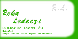 reka ledeczi business card